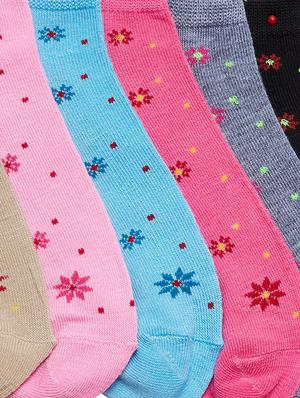 set of 12 multi colored cotton ankle length sock - 16302104 - Standard Image - 3