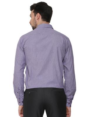 purple striped formal shirt - 16302141 - Standard Image - 3