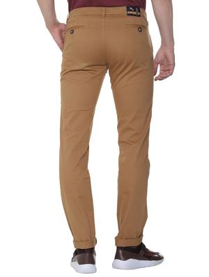 brown solid chinos - 16302234 - Standard Image - 3