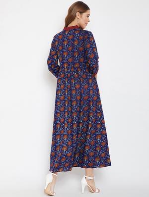 floral flared kurta - 16302414 - Standard Image - 3
