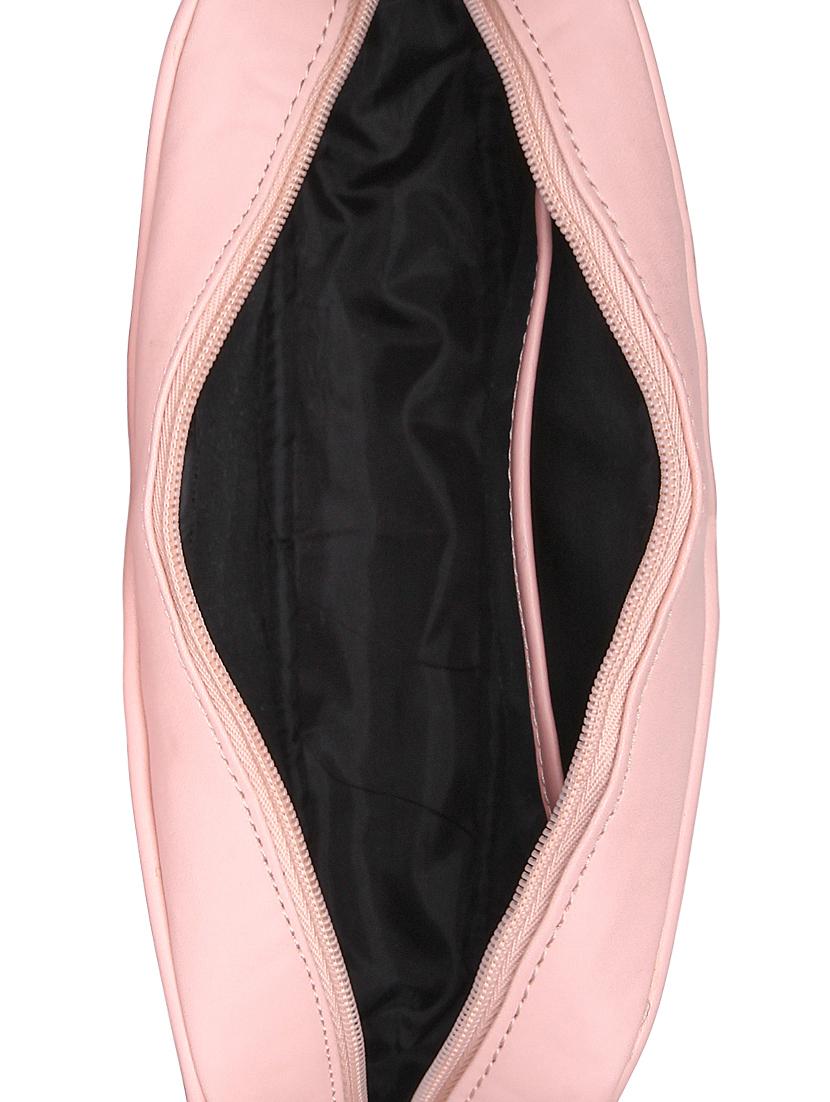 pink leatherette (pu) regular sling bag - 16302441 - Zoom Image - 3