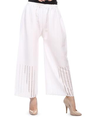 Solid embroidered palazzo - 16302789 - Standard Image - 3