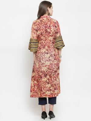 abstract printed kurta pant set - 16303595 - Standard Image - 3