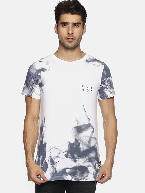 white front print tshirt - 16303678 - Standard Image - 1