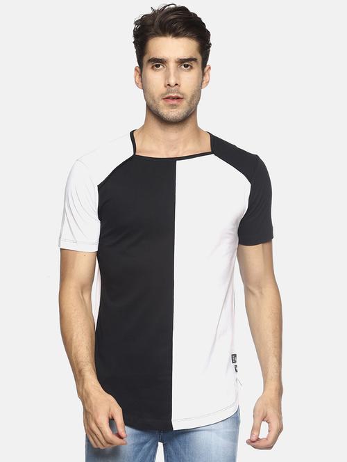 monochrome color block tshirt - 16303681 - Standard Image - 1