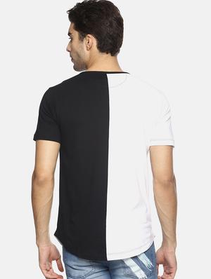 monochrome color block tshirt - 16303681 - Standard Image - 3