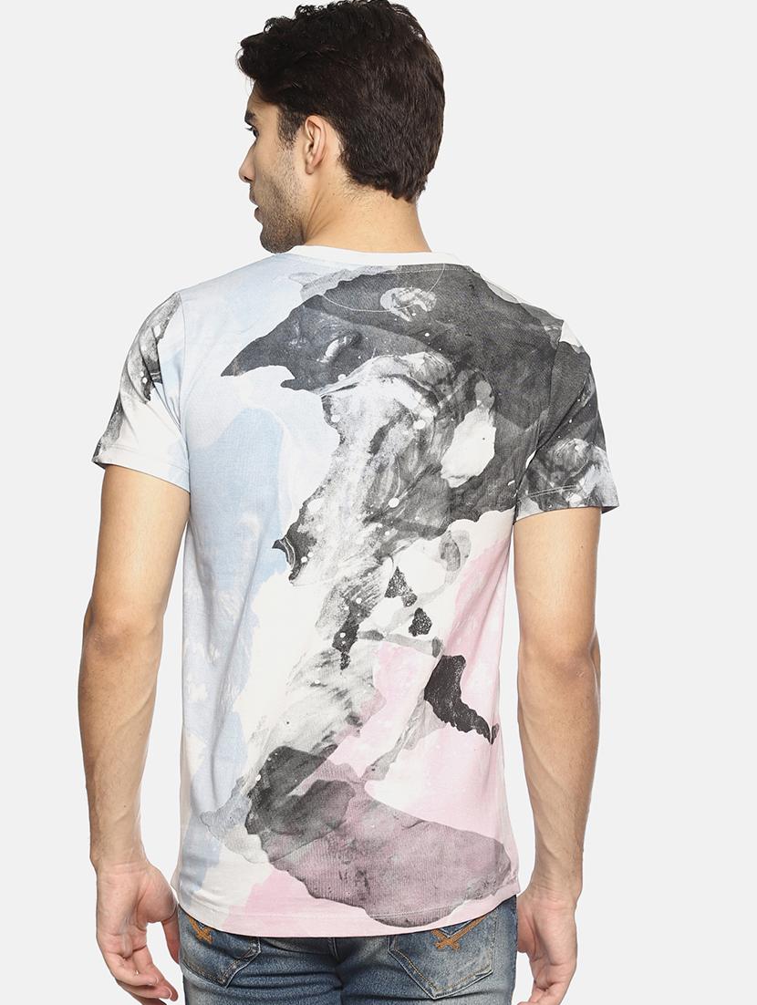 multicolor all over print tshirt - 16303688 - Zoom Image - 3