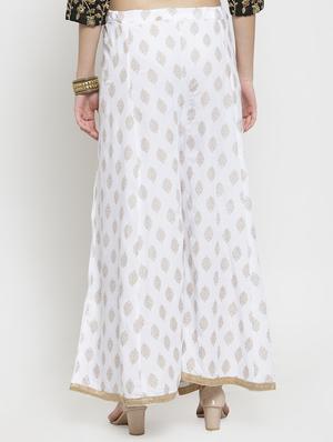 Block print flared palazzo - 16304957 - Standard Image - 3