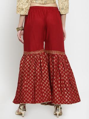foil printed sharara - 16305124 - Standard Image - 3