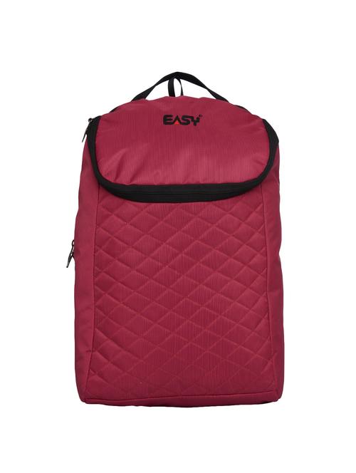 red leatherette (pu) laptop backpack - 16305497 - Standard Image - 1