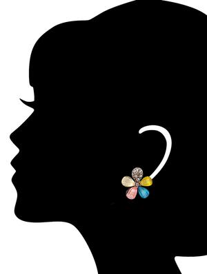 multi colored metal studs earring - 16305640 - Standard Image - 3