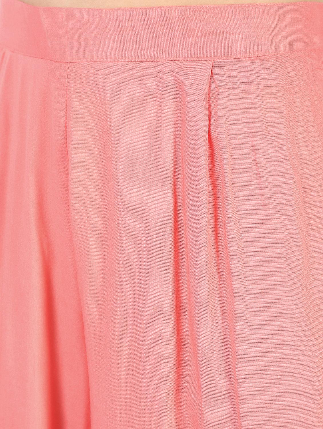 floral asymmetric kurta palazzo set - 16308010 - Zoom Image - 6