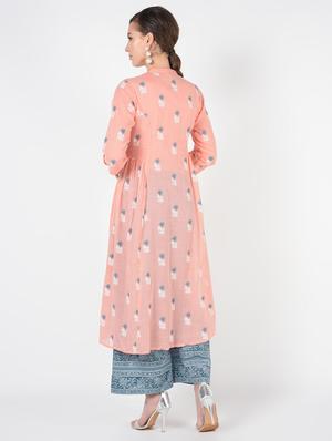 pastel kurta palazzo set - 16308018 - Standard Image - 3