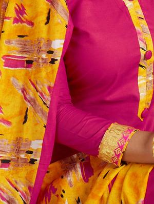 printed unstitched patiyala suit - 16308769 - Standard Image - 3