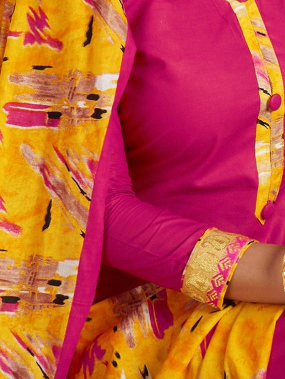 printed unstitched patiyala suit - 16308769 - Zoom Image - 3