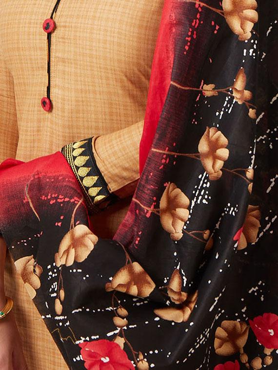 printed unstitched patiyala suit - 16308770 - Zoom Image - 3