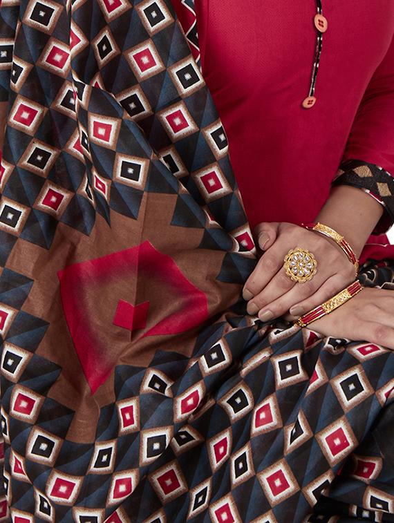 printed unstitched patiyala suit - 16308779 - Zoom Image - 3