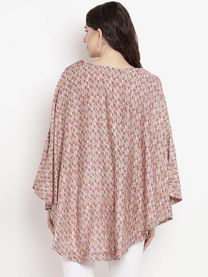 round neck maternity poncho - 16308798 - Standard Image - 3