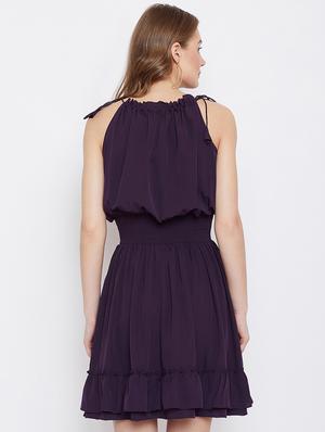 smocked waist blouson dress - 16308828 - Standard Image - 3