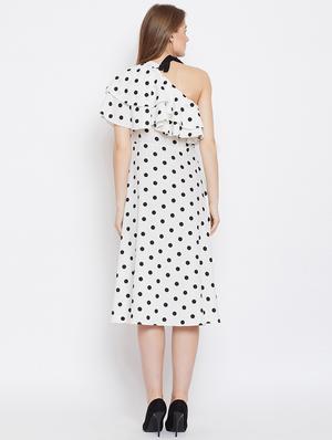 tie knot ruffled a-line dress - 16308840 - Standard Image - 3