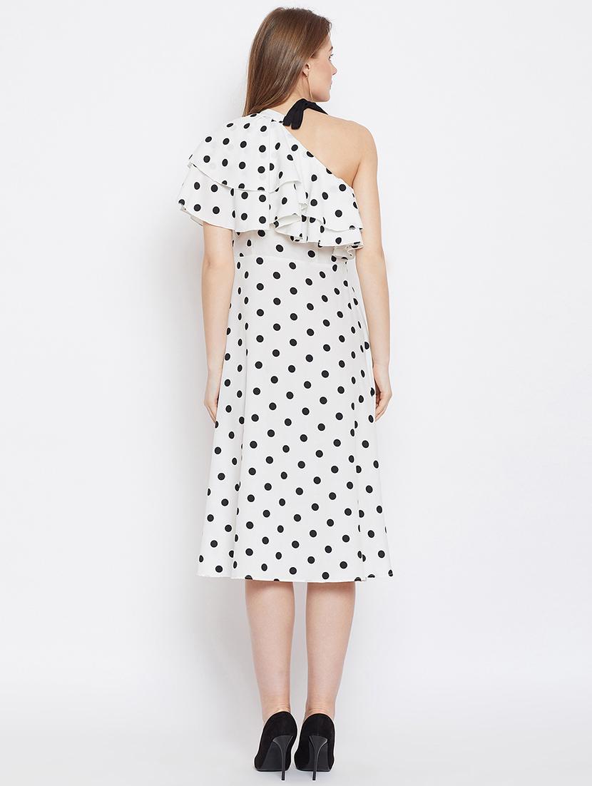 tie knot ruffled a-line dress - 16308840 - Zoom Image - 3
