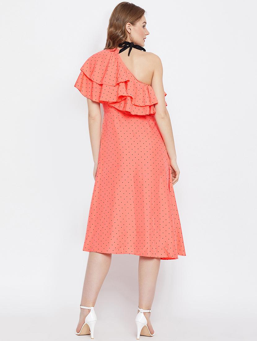 tie knot ruffled a-line dress - 16308841 - Zoom Image - 3