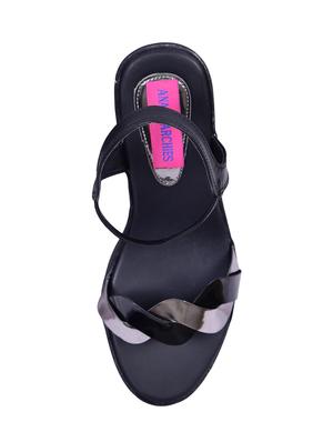 black back strap sandals - 16309735 - Standard Image - 3