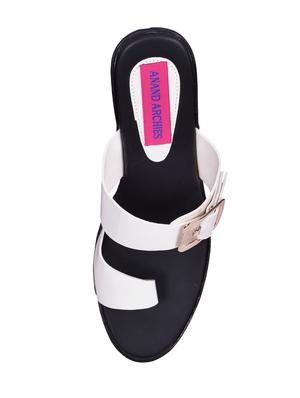 white one toe sandals - 16309751 - Standard Image - 3
