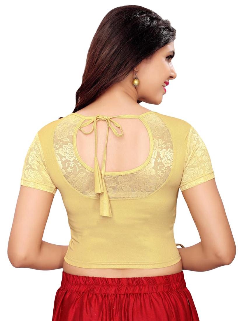net sleeves solid blouse - 16310195 - Zoom Image - 3