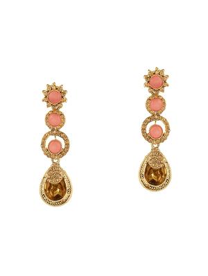 gold brass other earring - 16310587 - Standard Image - 3