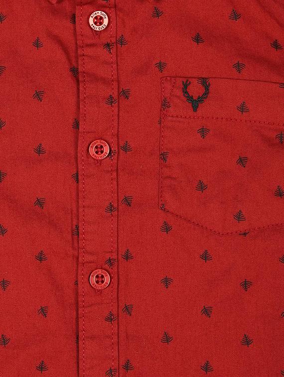 pocket patched roll up sleeve shirt - 16311005 - Zoom Image - 3