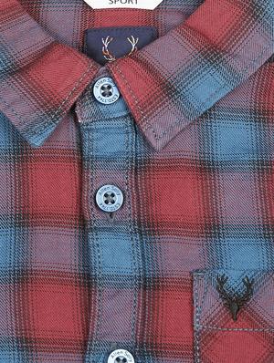 roll up sleeved checkered shirt - 16311014 - Standard Image - 3