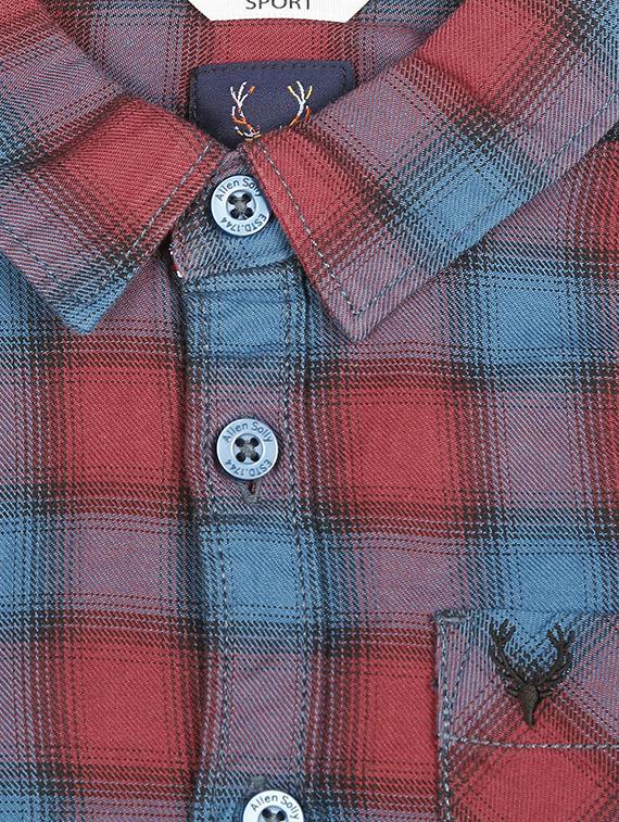 roll up sleeved checkered shirt - 16311014 - Zoom Image - 3