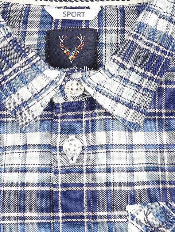 roll up sleeved checkered shirt - 16311018 - Zoom Image - 3