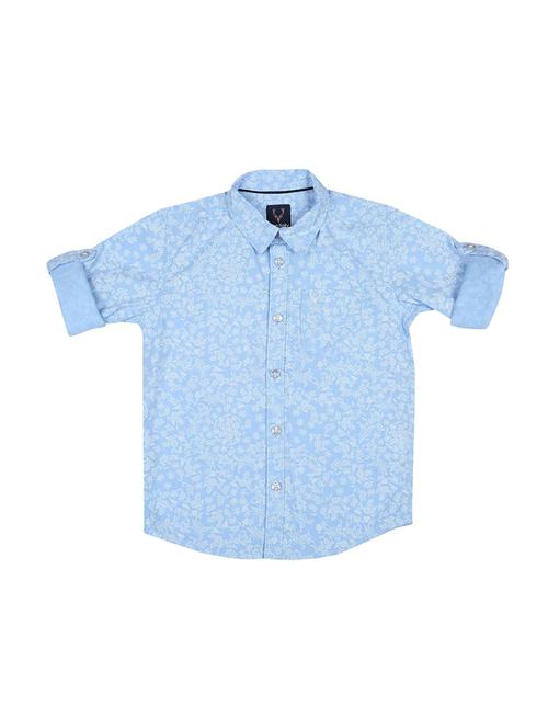 roll up sleeved floral shirt - 16311040 - Standard Image - 1