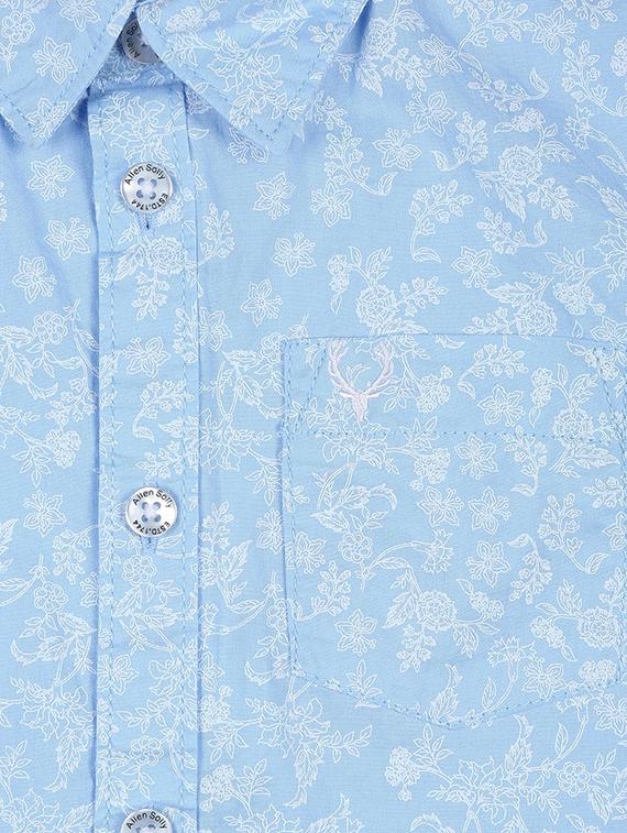 roll up sleeved floral shirt - 16311040 - Zoom Image - 3