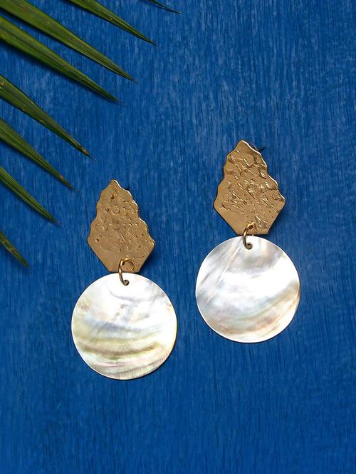 metallic metal drop earring - 16311703 - Standard Image - 1