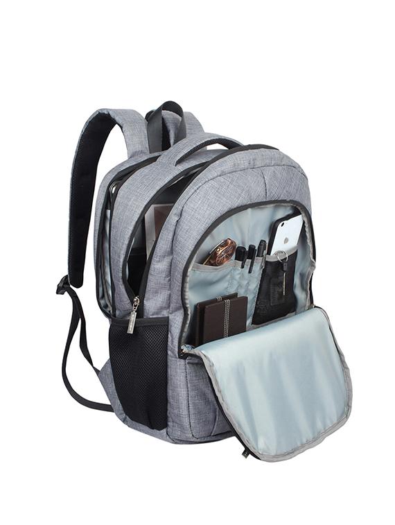 grey polyester backpack - 16312450 - Zoom Image - 3