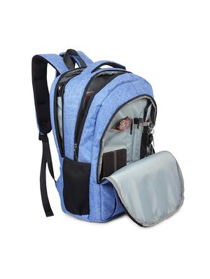 blue polyester backpack - 16312451 - Standard Image - 3