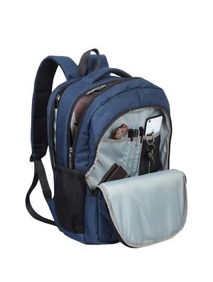 navy polyester backpack - 16312453 - Standard Image - 3