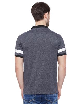 blue solid t-shirt - 16312747 - Standard Image - 3