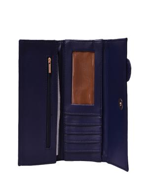 blue leatherette (pu) regular clutch - 16313252 - Standard Image - 3