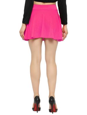 high rise solid skater skirt - 16313646 - Standard Image - 3