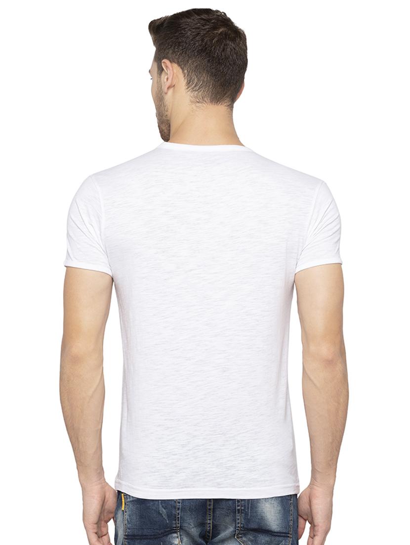 white solid t-shirt - 16314374 - Zoom Image - 3