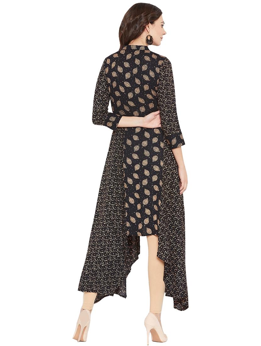 printed high low kurta - 16314867 - Zoom Image - 3