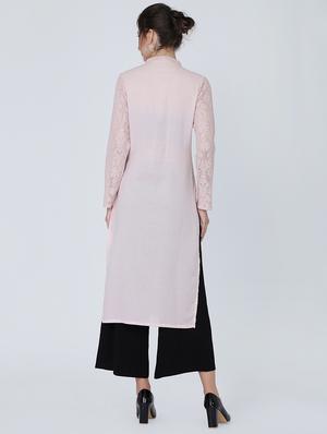 solid straight kurta - 16314957 - Standard Image - 3