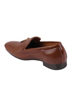 tan leatherette tassel slip ons - 16316359 - Standard Image - 3