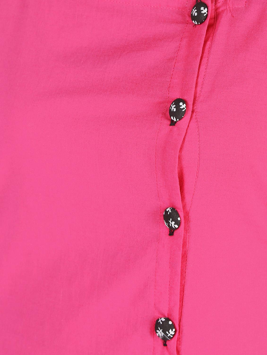 printed hem straight kurta - 16317132 - Zoom Image - 6