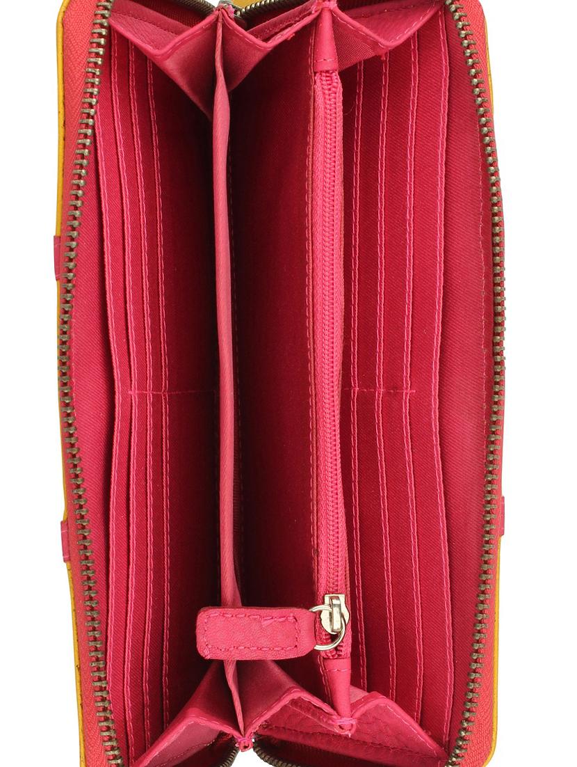 yellow leather regular clutch - 16317276 - Zoom Image - 3