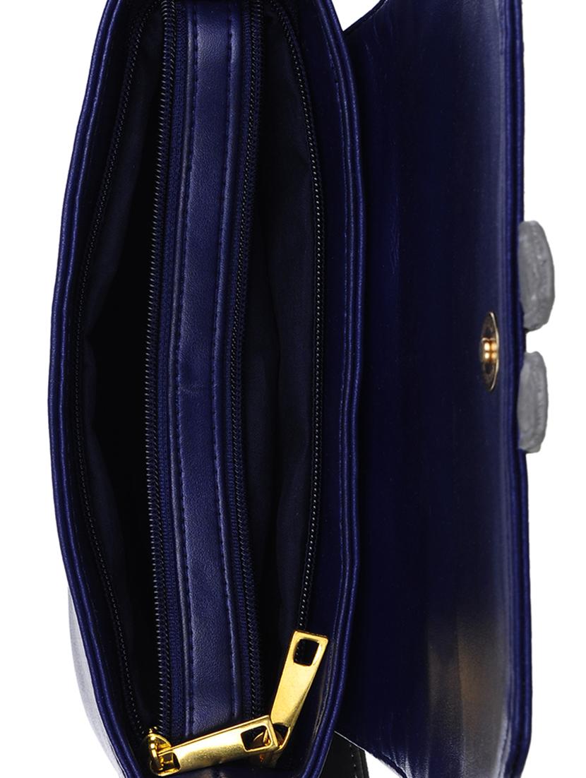 blue leatherette (pu) regular sling bag - 16319491 - Zoom Image - 3